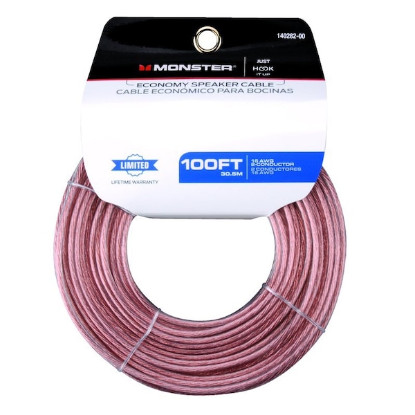 Monster Cable Just Hook It Up 100 ft. L Speaker Wire AWG 140282-00 - main