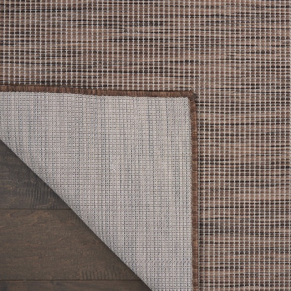 Homeroots 8' Brown Power Loom Runner Rug 522490 - main