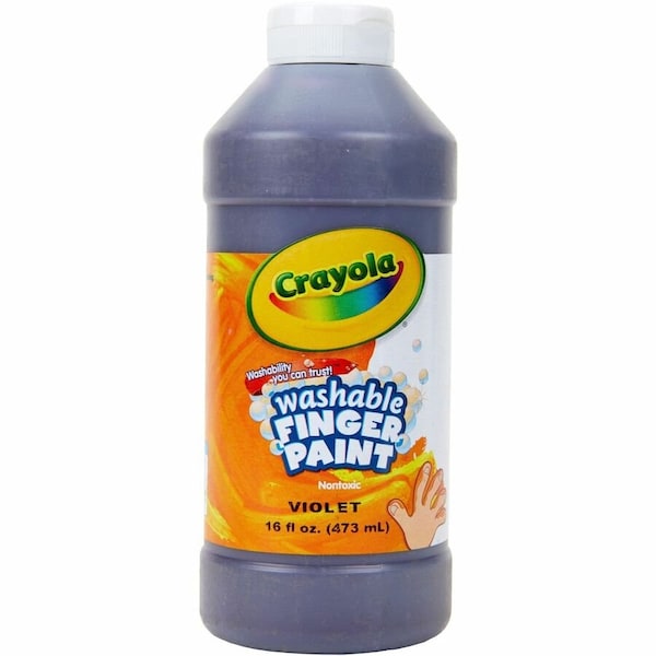 Crayola Paint, 16 oz, Finger Paint, Violet 551316040 - main