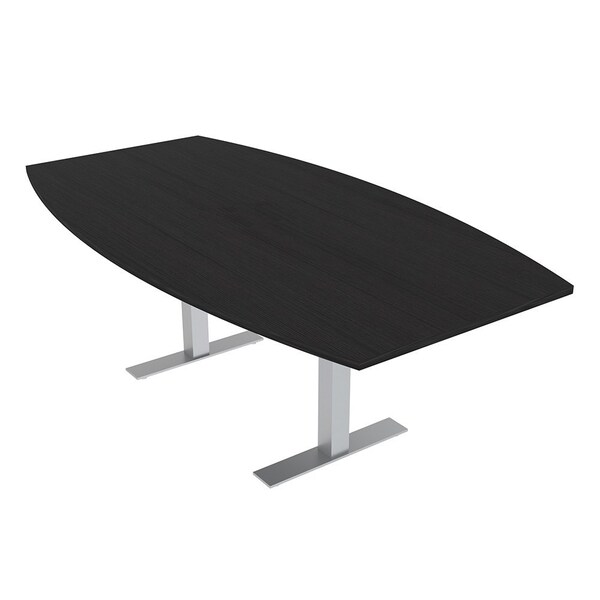 Skutchi Designs 7ft Conference Table With Power Unit | 6 Person Modular Boat Meeting Table | Harmony Series HAR-BOT-48X84-T-U999ST19-NA - main