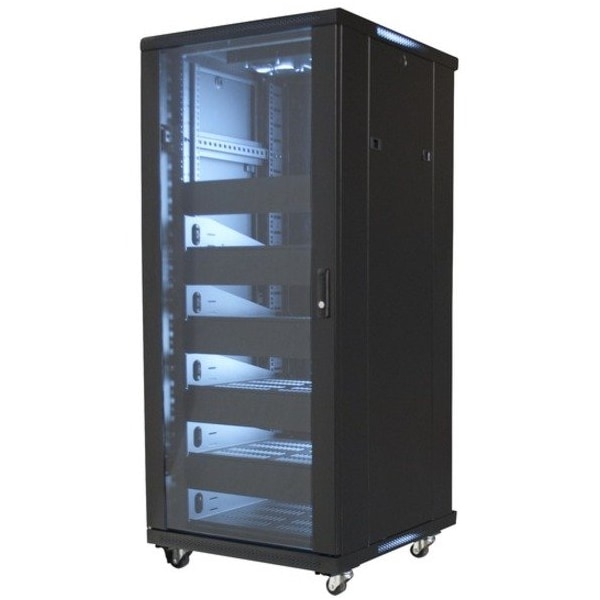 Video Mount Products 19" Equipment Rack Enclosure-27U with Shelves, Fans, Blanks EREN-27 - main