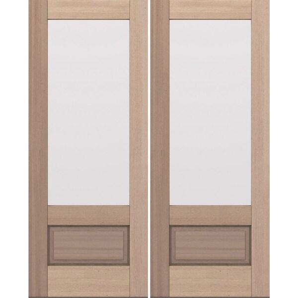 Doornmore G7501, 66.5" x 82" ( 2x32" Door) Left Hand, Mahogany 3/4 Lite Exterior Door G7501-SW-3280_2_LI - main