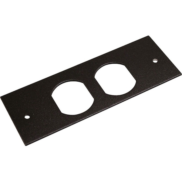 Wiremold Duplex Faceplate Fitting, Gray, Steel OFR47-D - main