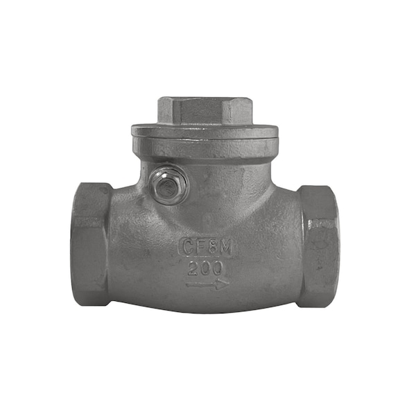 Discover 1 in. Stainless Steel Swing Check Valve 316SS 102575 - main