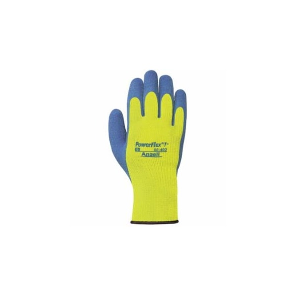 Activarmr 80-400 Fleece-Lined Gloves, Size 8, Hi-Viz Yellow/Blue, 12PK 012-80-400-8 - main