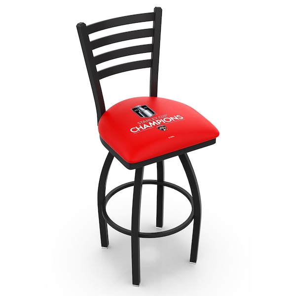 Holland Bar Stool Co Florida Panthers, 2025 Stanley Cup 30in Swivel Bar Stool with Black Wrinkle Finish L014 - main