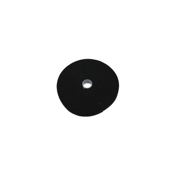 Cable Wholesale Hook and Loop Tape, 1/2 inch Wide, Black, 50ft Roll 30CT-12250 - main