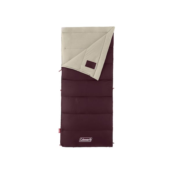 Coleman Autumn Glen Burgundy Sleeping Bag 2 in. H X 33 in. W X 75 in. L 1 pk 2205654 - main