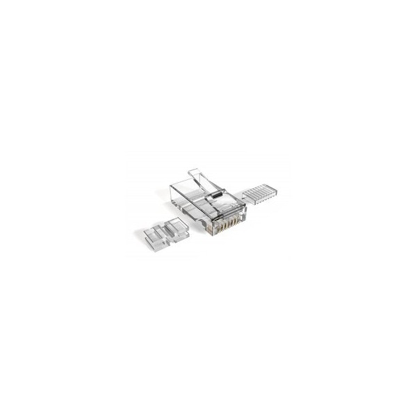 Cable Wholesale Cat6 RJ45 Crimp Connectors for Stranded Cable, 8P8C, POE Compliant, 3-Piece 31D0-583HD - main