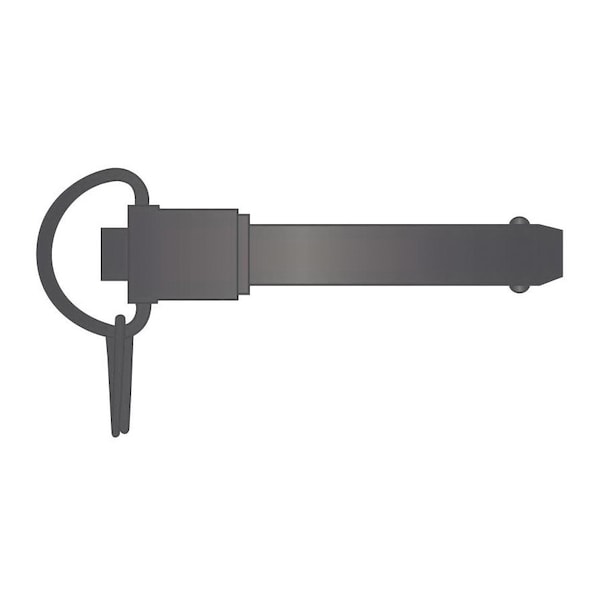 Huyett QR Pin, Ring Grip Handle, Cad Plt 4130 AS, 1 Dia x 6 Usable L x 6.890 Shk L PLR-1000-6000 - main