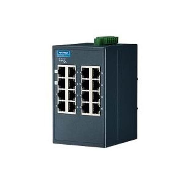 Advantech 16GE Ind. Switch with Modbus TCP/IP, W/T. EKI-5726I-MB-AE - main