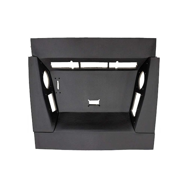 K&M Mfg Qwik Fit Headliner for International Harvester 86-88 Tractors Black Basketweave Vinyl 4608 - main