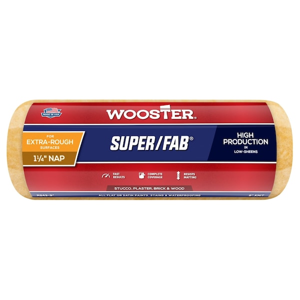 Wooster R243 7 in. Super Fab 1.25 in. Nap Roller Cover 71497660572 - main