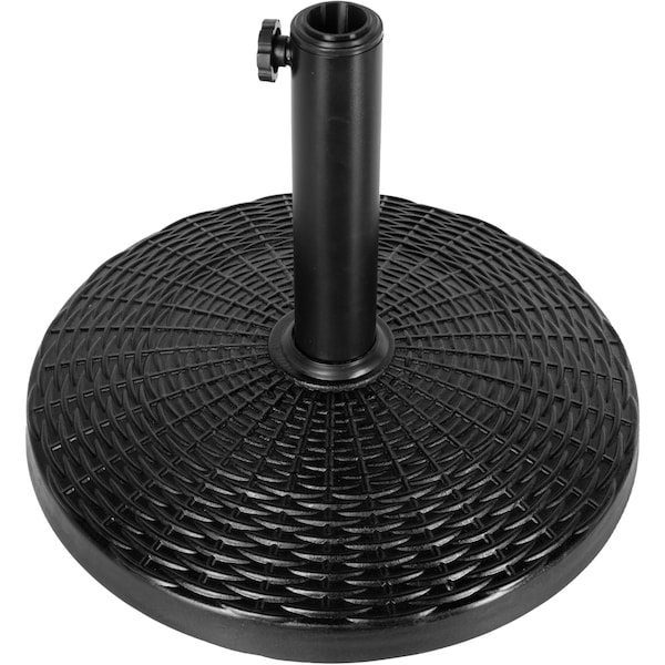 Simple Deluxe 17.72' 22 LBS Patio Umbrella Base Heavy Duty Market Umbrellas Round Stand for Outdoor, Poolside, De LGBRLABASERESINROUND10 - main