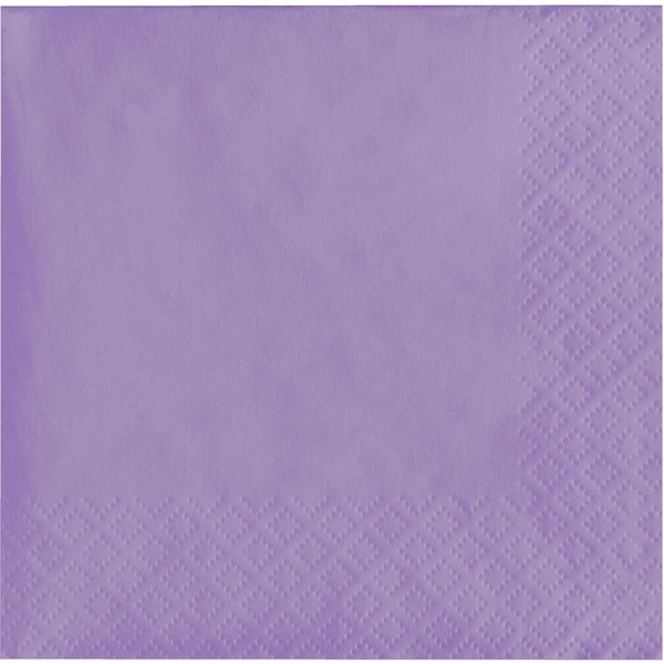 Touch Of Color Luscious Lavender Purple Beverage Napkins, 5"x5", 600PK 139186154 - main