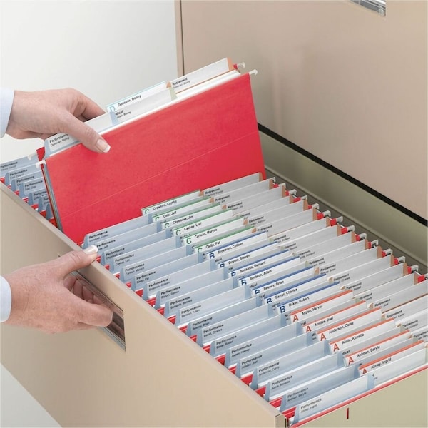 Smead FOLDER, HNG EZ TAB, LTR, RD, 180PK SMD64043 - main