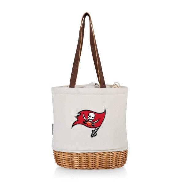 Picnic Time Family Of Brands NFL Tampa Bay Buccaneers - Pico Willow and Canvas Lunch Basket 200-00-187-304-2 - main