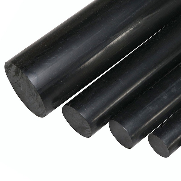 Online Metal Supply 3.000 (3 inch) x 6 inches, Acetal Plastic Round Rod, Black ACTBRRD3L6.1 - main