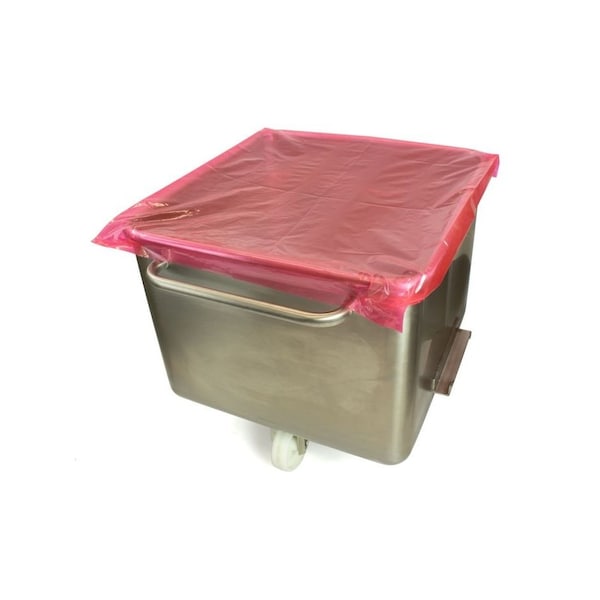 Detectamet Red Polyethylene Tote Bin Cover, 32.67 in L, 26.18 in W, 0.02 in H 545D-1563-P03-X34 - main