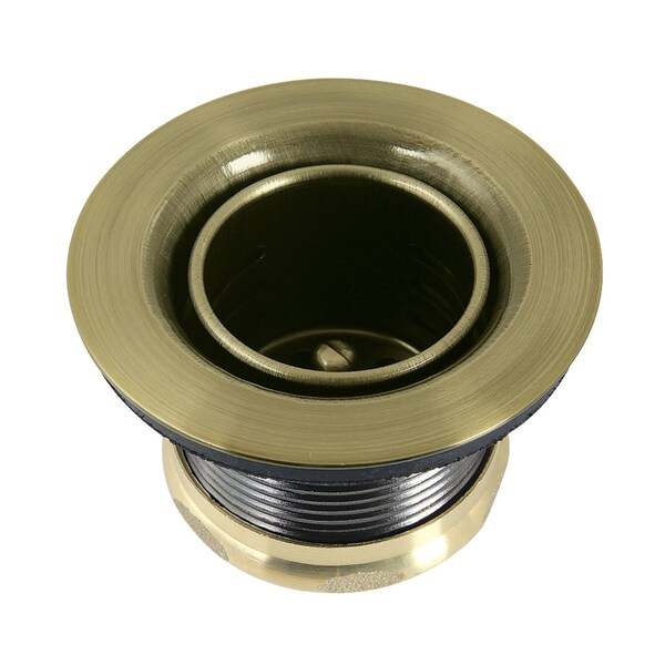 Kingston Brass Stainless Steel Bar Sink Basket Strainer, Antique Brass K451BAB - main