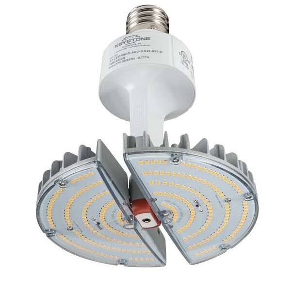 Keystone LED HID Replacement Lamp, 70W, Multi Angle Adjustable Design, EX39 Base, 3000K, 120-277V Input, Dire KT-LED70HID-ADJ-EX39-830-D - main