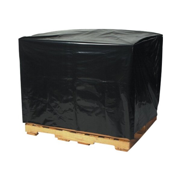 Box Packaging Pallet Covers, 48"W x 36"D x 72"H, 3 Mil, Black, 50/Pack PC162 - main