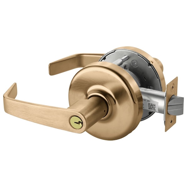 Corbin Russwin Grade 1 Classroom Cylindrical Lock, Newport Lever, D Rose, Conventional Cylinder, Satin Bronze Fini CLX3355 NZD 612 - main