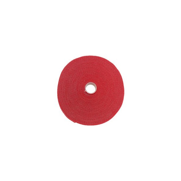 Cable Wholesale Hook and Loop Tape, 3/4 inch Wide, Red, 50ft Roll 30CT-07150 - main