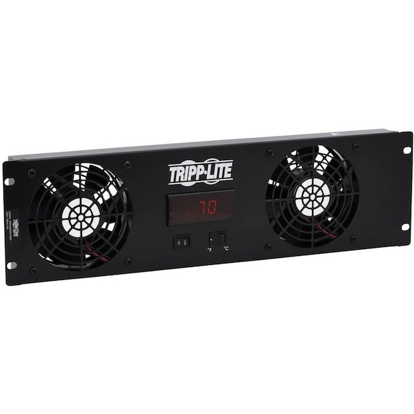 Tripp Lite AirDistributionFan, Steel, 2-5/8inD, 120VAC SRFAN3UDCTEMP - main