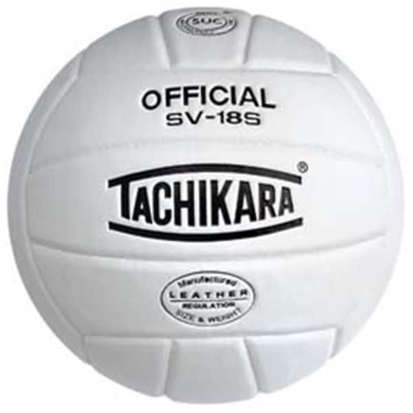 Tachikara Composite Leather Volleyball - White SV18S - main
