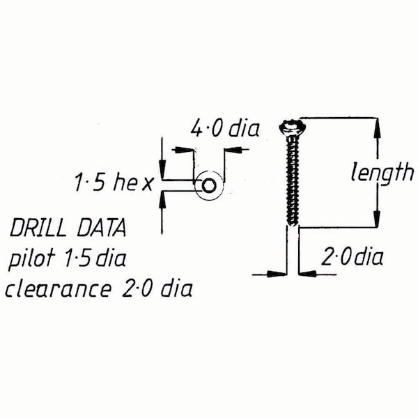 Jorgensen Laboratories Cortical Screws, 2.0mmx6mm, 6PK J0416A - main