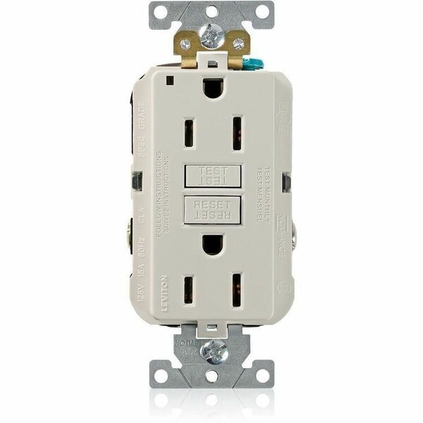 Leviton SmartlockPro GFCI 15A Ind Gr Lt Almond G5262-T - main