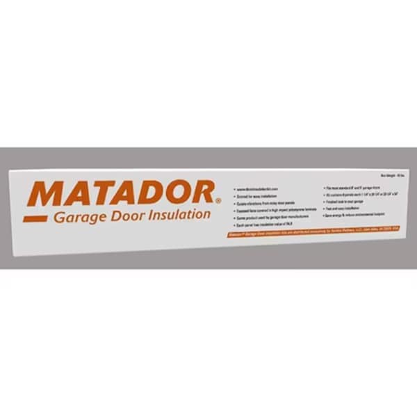 Matador Atlas Garage Door Insulation Kit, Designed for 7 Foot Tall Door up to 9 Feet Wide, L, 3PK SGDIK001 - main