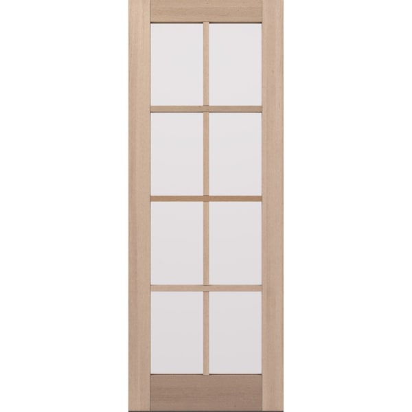 Doornmore G108, 37.75" x 98" ( 36" Door) Left Hand, Mahogany SDL 8 Lite Exterior Door G108-SW-3696_1_LI - main