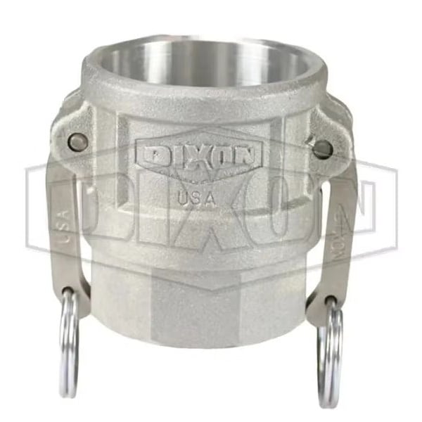 Dixon Type D Cam and Groove Coupler, 2 in Nominal, Female Coupler x FNPT End Style, Aluminum, Domestic 200-D-AL - main