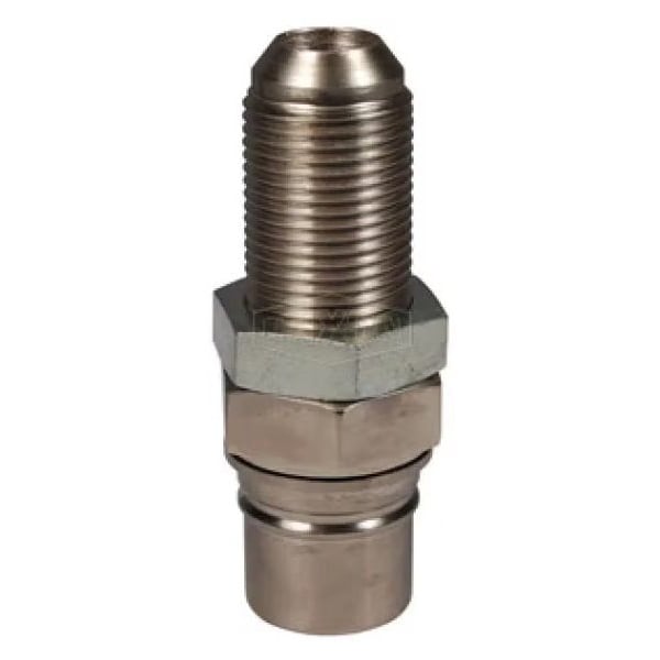 Dixon FloMAX Standard Engine Oil Bulkhead Receiver, 3/4 in Nominal, Male JIC, Aluminum, Domestic ERJ - main