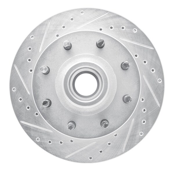 Dynamic Friction Co DFC Brake Rotor - Drilled and Slotted - Silver 631-48042L - main