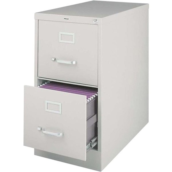 Lorell 15" W 2 Drawer Lorell Metal Vertical File, Putty LLR60655 - main