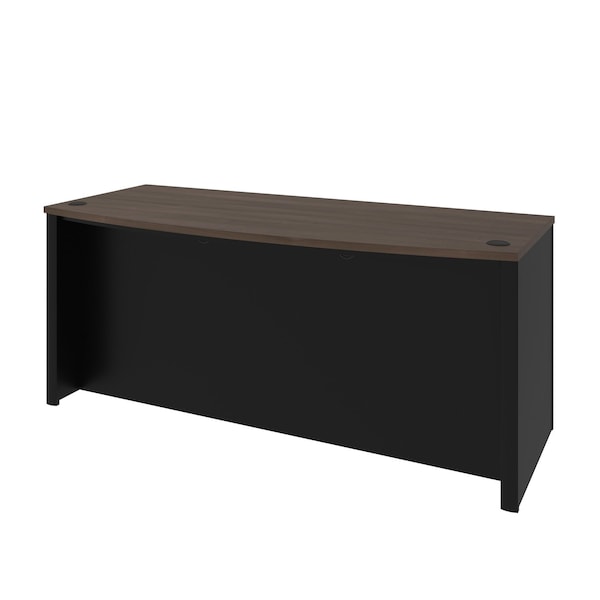 Bestar Connexion 72W Desk Shell, Antigua & Black 93400-000052 - main