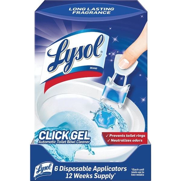 Lysol Click Gel Ocean Fresh Automatic Toilet Bowl Cleaner, 6PK 1920089059 - main