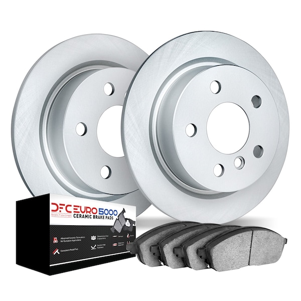 Dynamic Friction Co DFC GEOMET Rotors with EURO 5000 Ceramic Brake Pads 9602-73031 - main