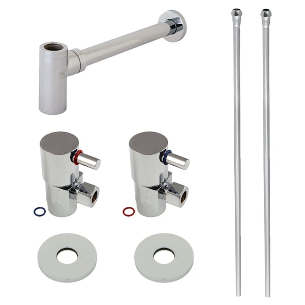 Kingston Brass Plumbing Sink Trim Kit with Bottle Trap, Polished Chrome CD43301DLLKB30 - main