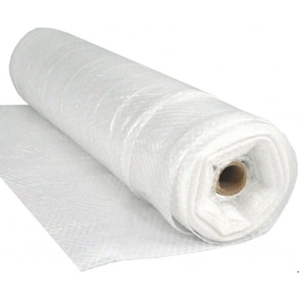 Farm Plastic Supply String Reinforced 4 Year UV Resistant 10 mil Clear Greenhouse Plastic Sheeting - 60ft x 25ft Z-10MilSKRIM4YearClear90011 - main