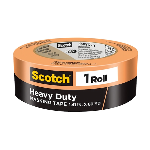 3M MaskingTape, CrepePaper, Orange, 60-1/8ydL 00541 - main