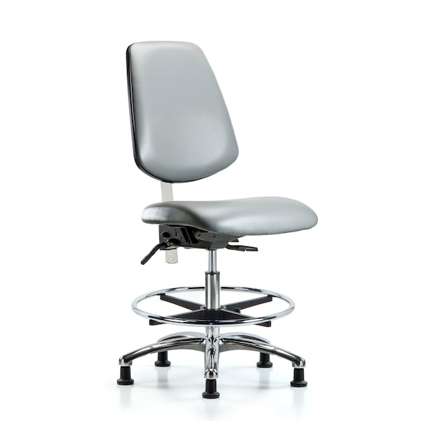 Blue Ridge Ergonomics Vinyl Clean Room Chair BR-NCR-VMBCH-MB-CR-T0-A0-CF-RG-8840 - main