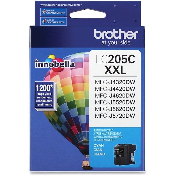 Brother Super High Yield Cyan Ink Cartridge LC205C - main