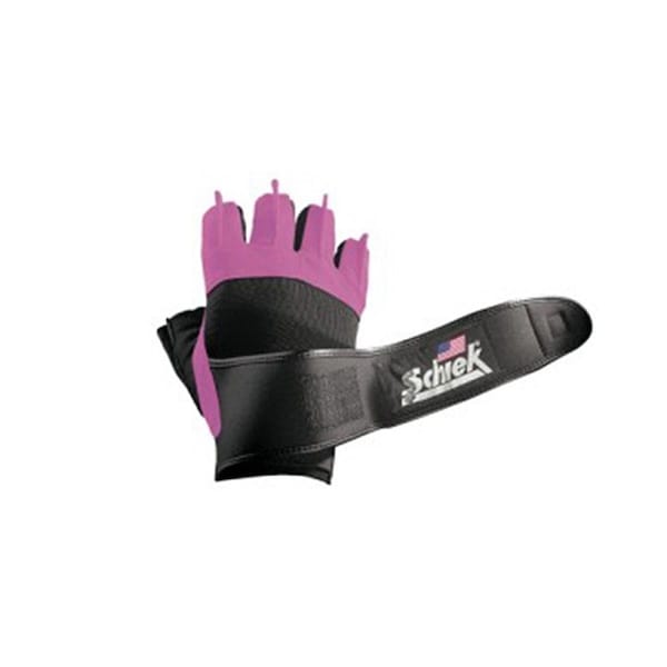 Schiek Sports Pink Womens -Gel- Lifting Gloves with Wrist Wraps - XS SC455157 - main