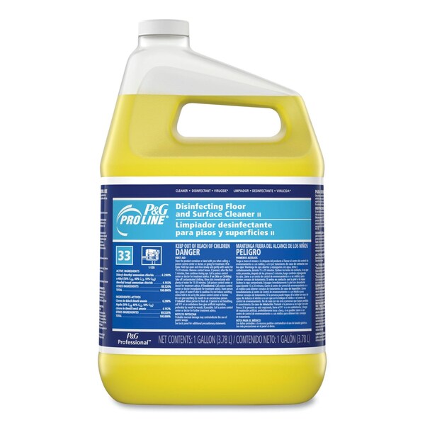 P&G Pro Line Pro Line Disinfectant Floor Cleaner, Fresh Scent, Liquid, 1 gal Bottle, 4PK 02039 - main