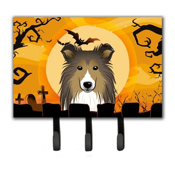 Carolines Treasures Halloween Sheltie Leash and Key Holder BB1800TH68 - main