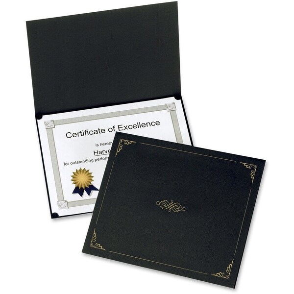 Oxford Letter Certificate Holder, Black, 5PK OXF29900055BGD - main